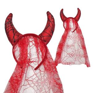 3-2536 Στέκα Devil με Κέρατα & Πέπλο  , Αποκριάτικα