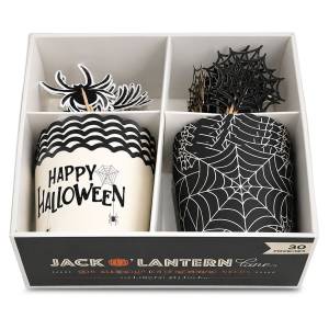 3-2737 Cup Cake Halloween 10 Φορμάκια με 20 Οδοντογλιφίδες 16x15x8cm , Halloween