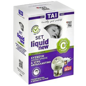 42-1909 Εντομοκτόνο TAI Liquid ON/OFF σετ με Συσκευή Διπλής Χρήσης + Ανταλλακτικό  , Καλοκαιρινά