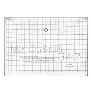 50-1090 Φάκελος Κουμπί Διάφανος FC 25x35cm , Σχολικά
