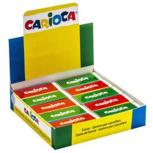 50-2196 Γόμα Λευκή Carioca κυτ=20τεμ  , Σχολικά