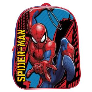 50-2827 Τσάντα Πλάτης Νηπίου Spiderman 3d 31x26x11cm , Σχολικά