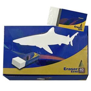 50-3163 Γόμα Λευκή σετ=40τεμ 3,3x1,5cm , Σχολικά