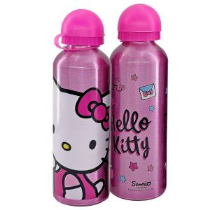 50-3543 Παγούρι Αλουμινίου Hello Kitty 500ml 21x6,5cm   500ml , Σχολικά