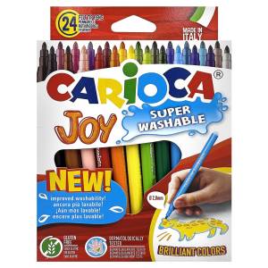60-7 Μαρκαδόροι Carioca joy 2,8mm σετ=24χρωματα  , Σχολικά