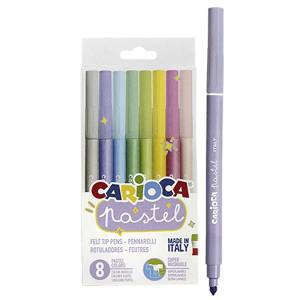 60-747 Μαρκαδόροι Carioca Pastel 8 Χρωμάτων  , Σχολικά