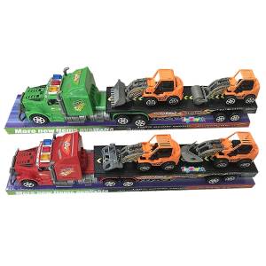 70-2269 Νταλίκα Friction με 2 Δομικά Οχήματα 43x11x8cm , Παιχνίδια