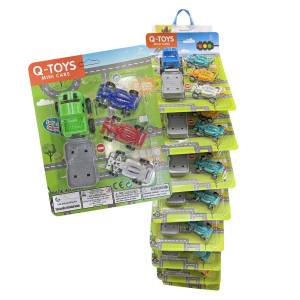 70-2342 Καρτέλα Mini Cars Pull Back 23x16x5cm , Παιχνίδια