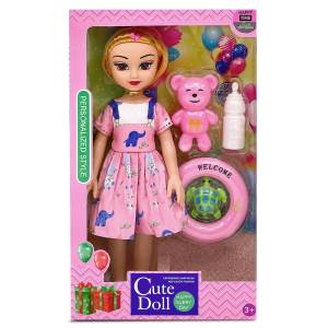 72-2118 Κούκλα Cute Doll 34x20x6cm , Παιχνίδια