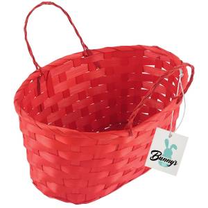 73-2156 Καλάθι Μπαμπού Οβάλ με Λαβές 24x15x11cm , Πασχαλινά