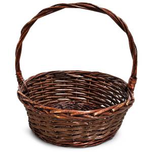 73-2353 Καλάθι Bamboo με Ψηλό Χερούλι ø35x33x13cm , Πασχαλινά