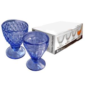80-1932 Μπωλ Κολωνάτα Χρωματιστά 6τεμ 13x9cm  220ml , Είδη Σπιτιού