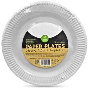 80-2054 Πιάτα Χάρτινα 23cm πακ=20τεμ ø23cm , Είδη Σπιτιού
