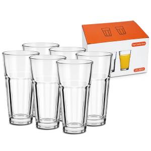 80-316 Ποτήρι Νερού Μεγάλο σετ=6τεμ 14x7cm 300ml , Είδη Σπιτιού
