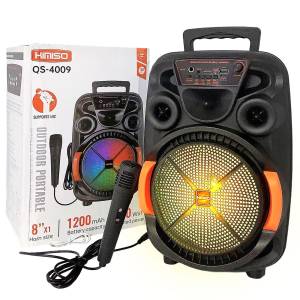 88-498 Ηχείο Στερεοφωνικό Bluetooth RGB Καραόκε 37x25x20cm , Ψιλικά