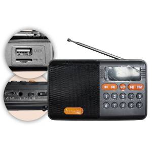 88-501 Ραδιόφωνο FM με Bluetooth 12x7x3,5cm , Ψιλικά