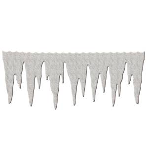 93-1312 Σταλακτίτες Χιόνι Παραθύρου Πάχνη 60x27cm , Χριστουγεννιάτικα