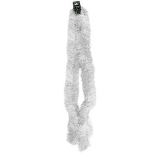 93-1875 Γιρλάντα Λευκή Tinsel ø:11cm Υ:2m , Χριστουγεννιάτικα