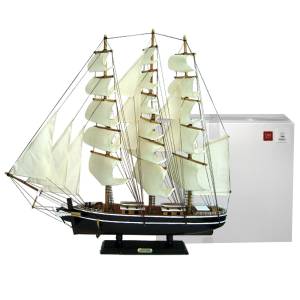 93-1876 Καράβι Ξύλινο Μεγάλο 72x68x12cm , Χριστουγεννιάτικα