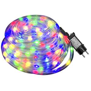 93-3492 Φωτοσωλήνας 200 LED 10m Πολύχρωμος με Προγράμματα IP44 ø11mm 10m (+3m Extra Καλώδιο) , Χριστουγεννιάτικα