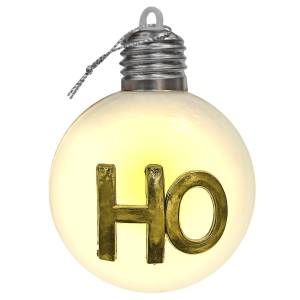 93-3782 Μπάλα Xmas με φως & Χρυσά Αξεσουάρ ø8cm , Χριστουγεννιάτικα