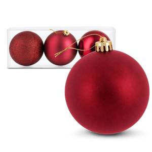 93-4093 Μπάλες Γίγας Shiny, Mat, Glitter πακ=3τεμ ø15cm , Χριστουγεννιάτικα