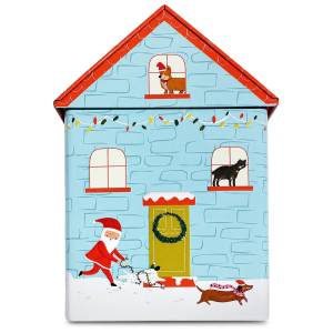 93-4203 Μεταλλικό Κουτί Xmas Σπιτάκι 22x14,5x9cm , Χριστουγεννιάτικα