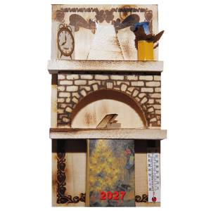 93-422 Ημερολόγιο Τζάκι 20x10cm , Χριστουγεννιάτικα