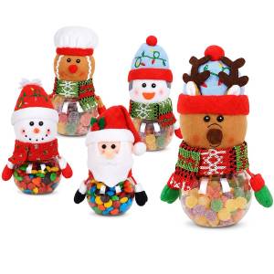 93-4225 Βάζο με Φιγούρα Xmas 16 x ø8cm , Χριστουγεννιάτικα