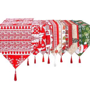 93-4234 Runner Διακόσμησης Τραπεζιού Ταγάρι 180x34cm , Χριστουγεννιάτικα