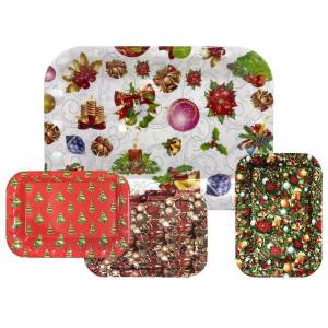 93-679 Δισκάκι Χριστουγέννων Ορθογώνιο 33x23,5cm , Χριστουγεννιάτικα