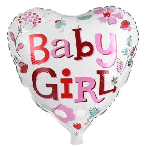 96-961 Μπαλόνι Foil Μεταλλιζέ Baby Girl 46cm , Ψιλικά